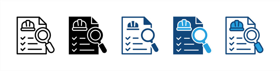 Inspection icon sheet multiple style collection