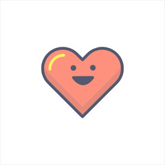 two hearts with a heart