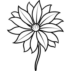 Fototapeta premium black and white flower