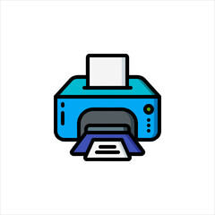printer icon vector illustration