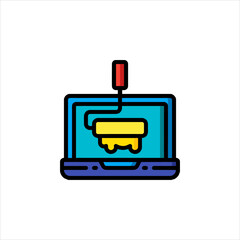 vector illustration of a shopping cart icon