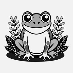 frog on a leaf