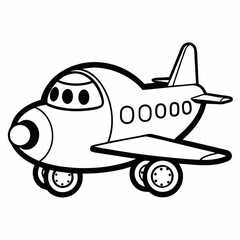vector illustration of airplane