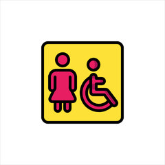 toilet sign icon