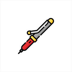 vector illustration of a knife
