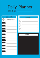DALY PLANNER icon, template beautiful nice card 