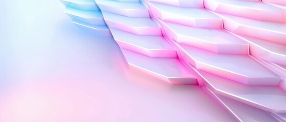 abstract Pastel steps