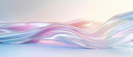 abstract pastel wavy cloth