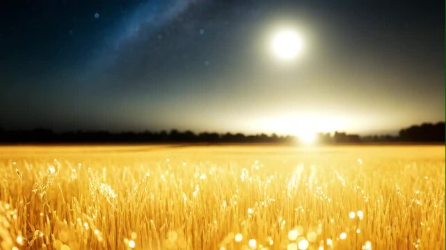 gold field rice on nature background