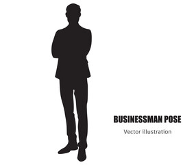 Stylish middle aged business man, mature professional executive, businessman leader fashion model wearing suit looking at camera isolated on white background posing for vertical full body portrait.