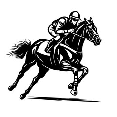 Horse Race Vector SVG Clipart illustration Vector SVG Clipart illustration