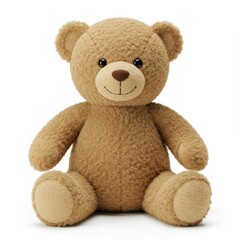 Fototapeta premium Soft plush teddy bear sitting with a friendly expression 