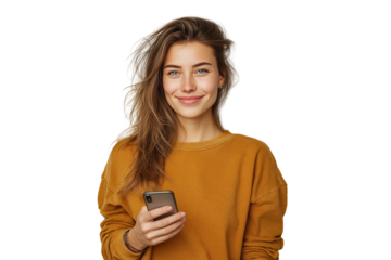 Smiling customer support representatives wearing headsets PNG with a transparent background

