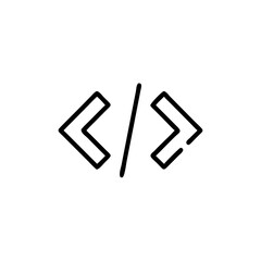 Obraz premium Code brackets symbol representing web development or programming 