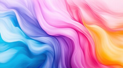 Obraz premium Vibrant Abstract Background with Flowing Colors in Soft Swirls and Blends