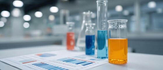 Modern Laboratory Experimentation with Colorful Chemical Solutions
