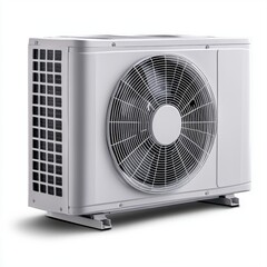 Modern Air Conditioning Unit with Fan Outdoor Installation for Cooling Needs