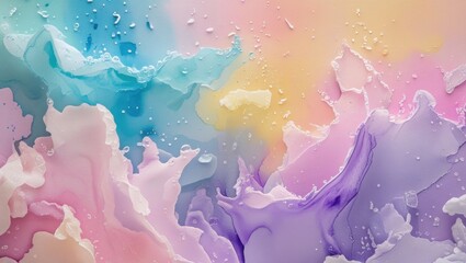 Soft Watercolor Texture Background with Pastel Shades, Elegant and Minimalist Design