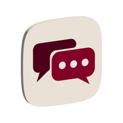 Fototapeta premium chat icon button 