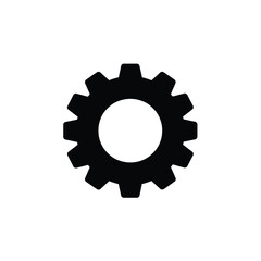 gear icon on white background