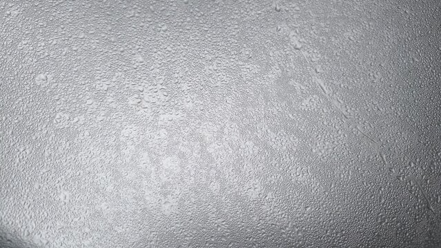 Close-up of Water Droplets on Glass or Metal Surface, Wet Surface with Small Water Drops &ndash; Abstract Texture