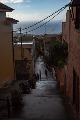 narrow street in the old town