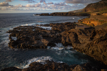 view of the coast of the atlantic ocean at tenerife