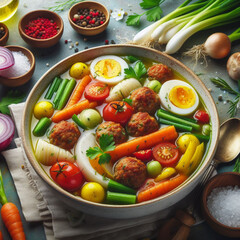 chicken and vegetables