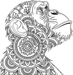 Mandala New Animal Coloring Page for Kids  