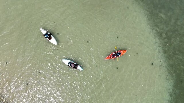 ndiri beach enjoying kano on the beach