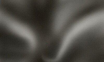Grey black white glowing abstract gradient shape on black grainy background minimal header cover...