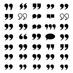 black and white icons set