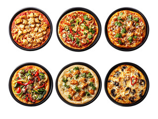 Different sets of pizza top.