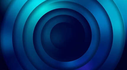 Abstract blue concentric circles background design
