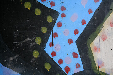 Urban abstracts with design shapes and colors