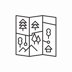 map route icon sign vector