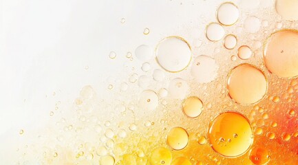 Abstract oil and water droplets