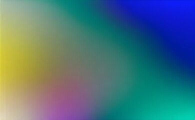 Abstract gradient background with smooth transitions of yellow blue and green