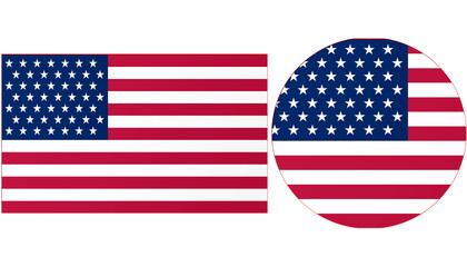 USA National flag, Official Flag of United States or American flag.
Flag consists of 13 horizontal  Red and White stripes, with blue rectangle in the canton bearing 15 small, white 15 pointed star.