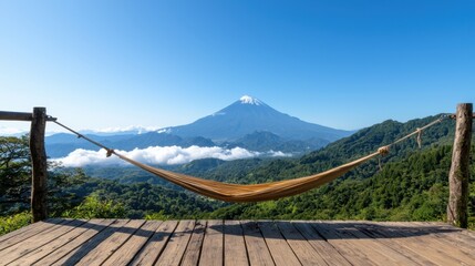 Hammock Relaxation: Mountain View Paradise