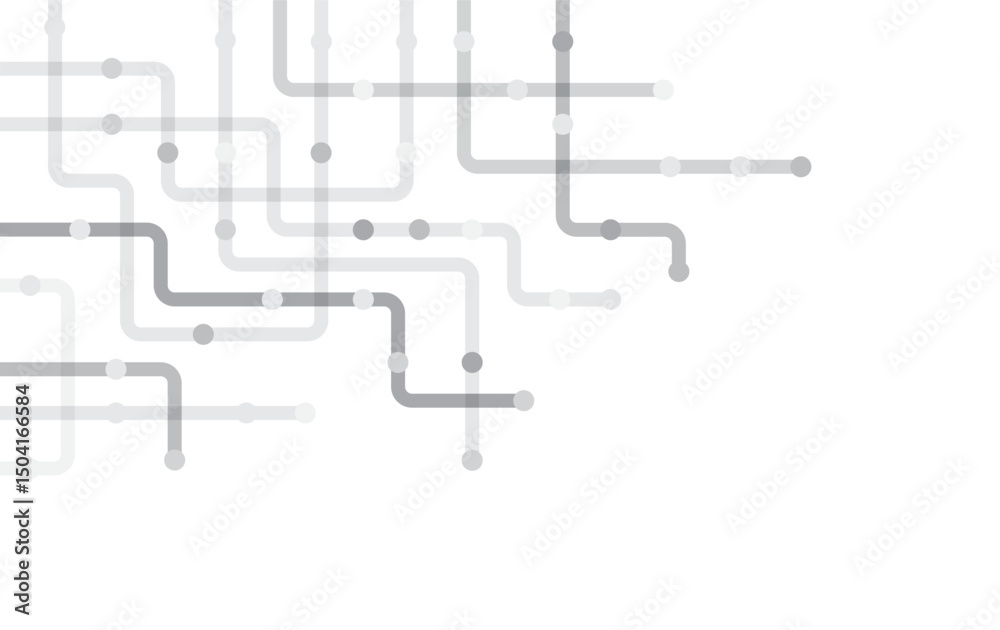 Poster circuit connect lines and dots. network technology and connection concept. decentralized network nod