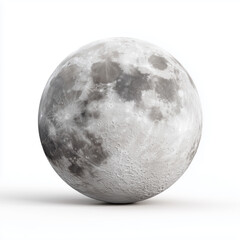 Naklejka premium A Detailed View of the Moon's Surface, Perfect for Space Enthusiasts , isolated on white background png