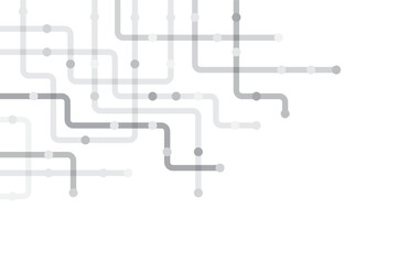 Circuit connect lines and dots. Network technology and Connection concept. Decentralized network nodes connections
