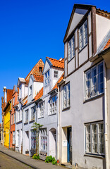 historic buildings at the olt town of Luebeck - germany