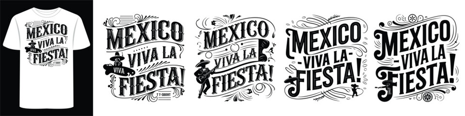 Fototapeta premium Mexico Shirt Design for Fashionable Travelers