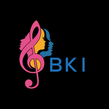 BKI letter logo. BKI Musical Band Logo. BKI best icon.	
