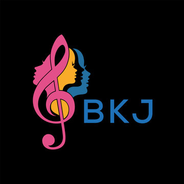 BKJ letter logo. BKJ Musical Band Logo. BKJ best icon.	
