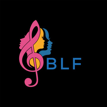 BLF letter logo. BLF Musical Band Logo. BLF best icon.	
