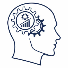 Vector illustration of a horse head logo with animal and silhouette design elements