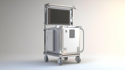 Portable Medical Device on a Cart with a Monitor